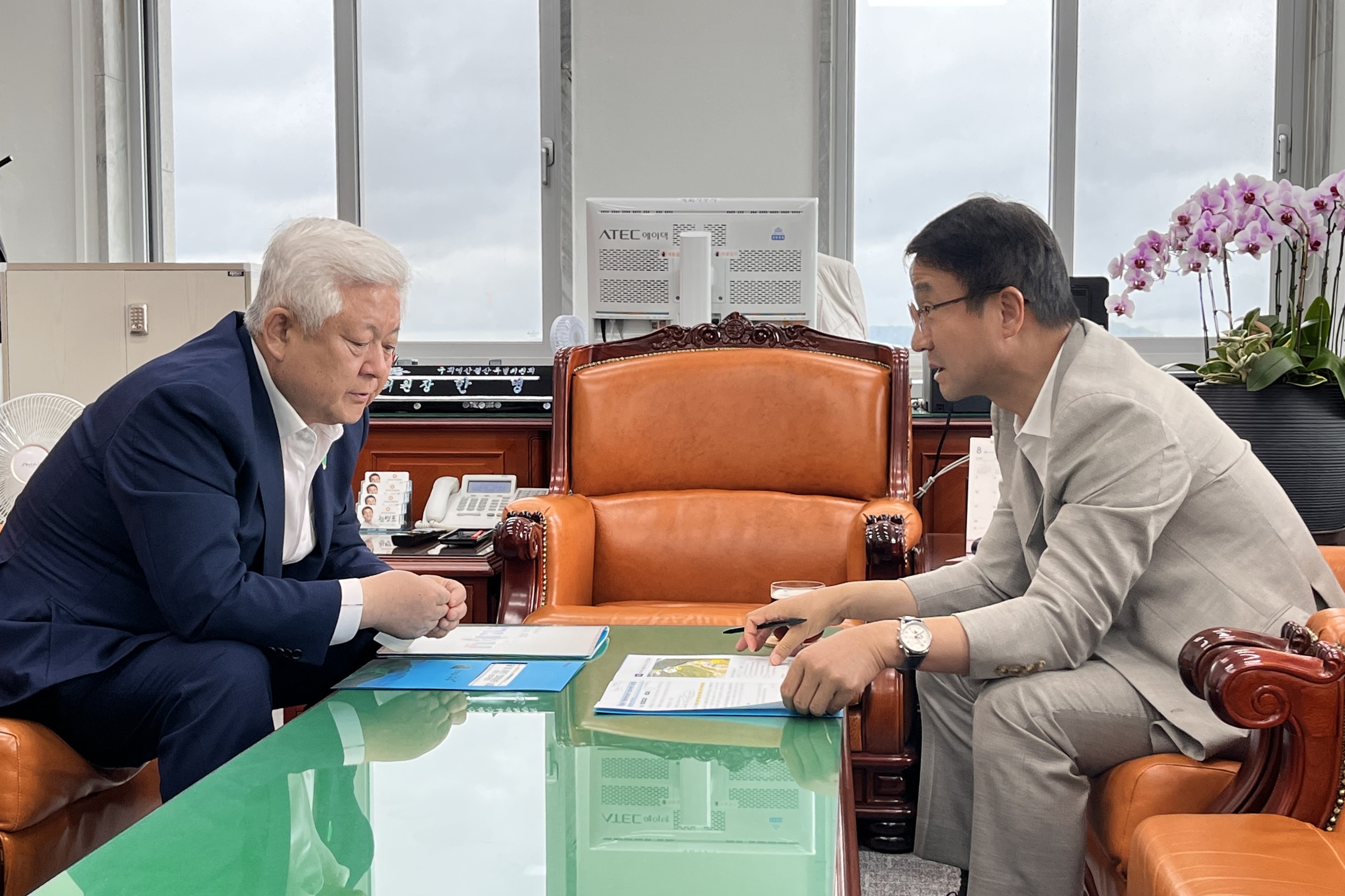 2025.08.14. 황인홍 무주군수 국회 안호영의원 방문