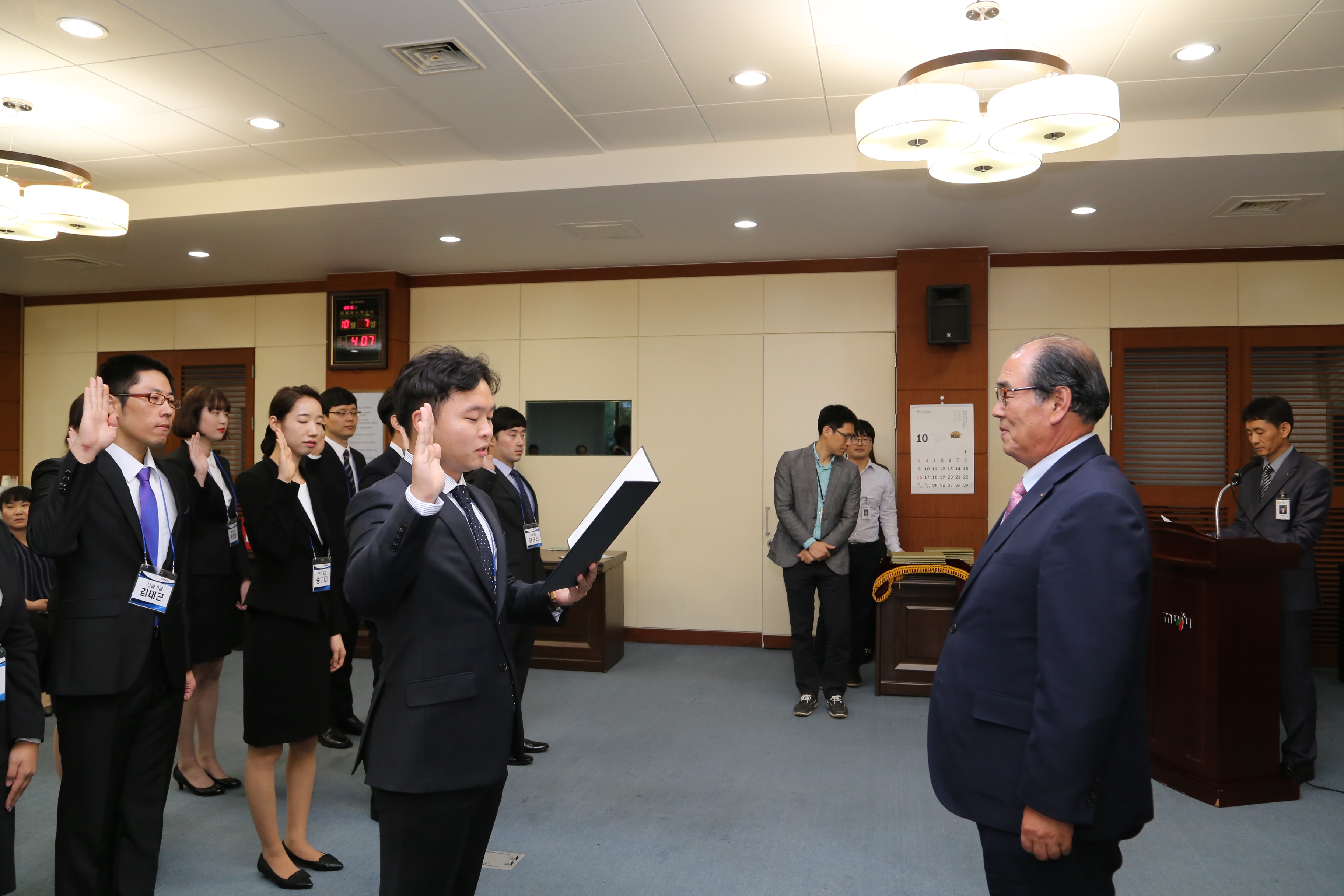 2016.10.07. 신규공무원 임용 군수님과 대화