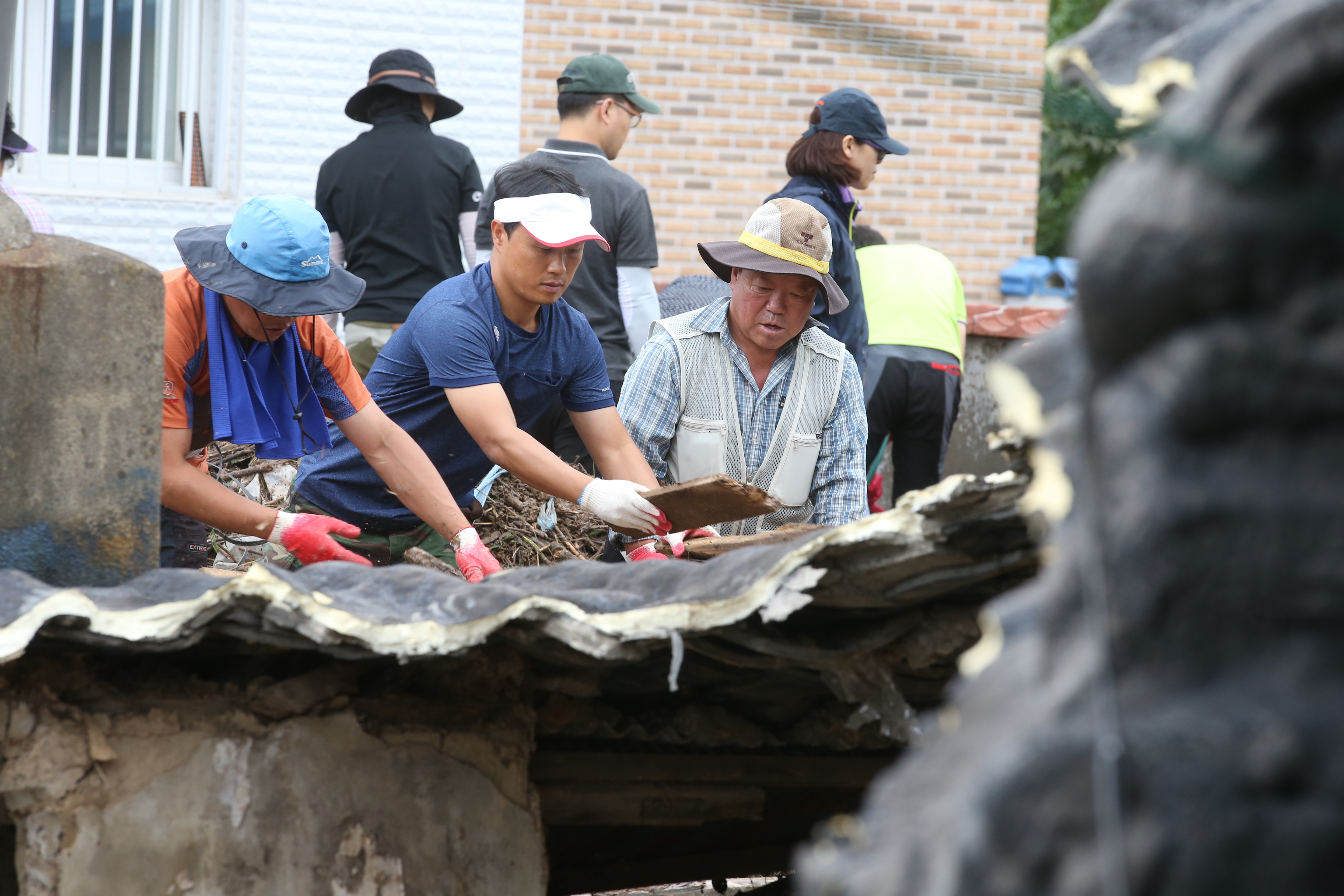 2014.08.27. 무주군 자매결연도시 기장군 수해복구 자원봉사