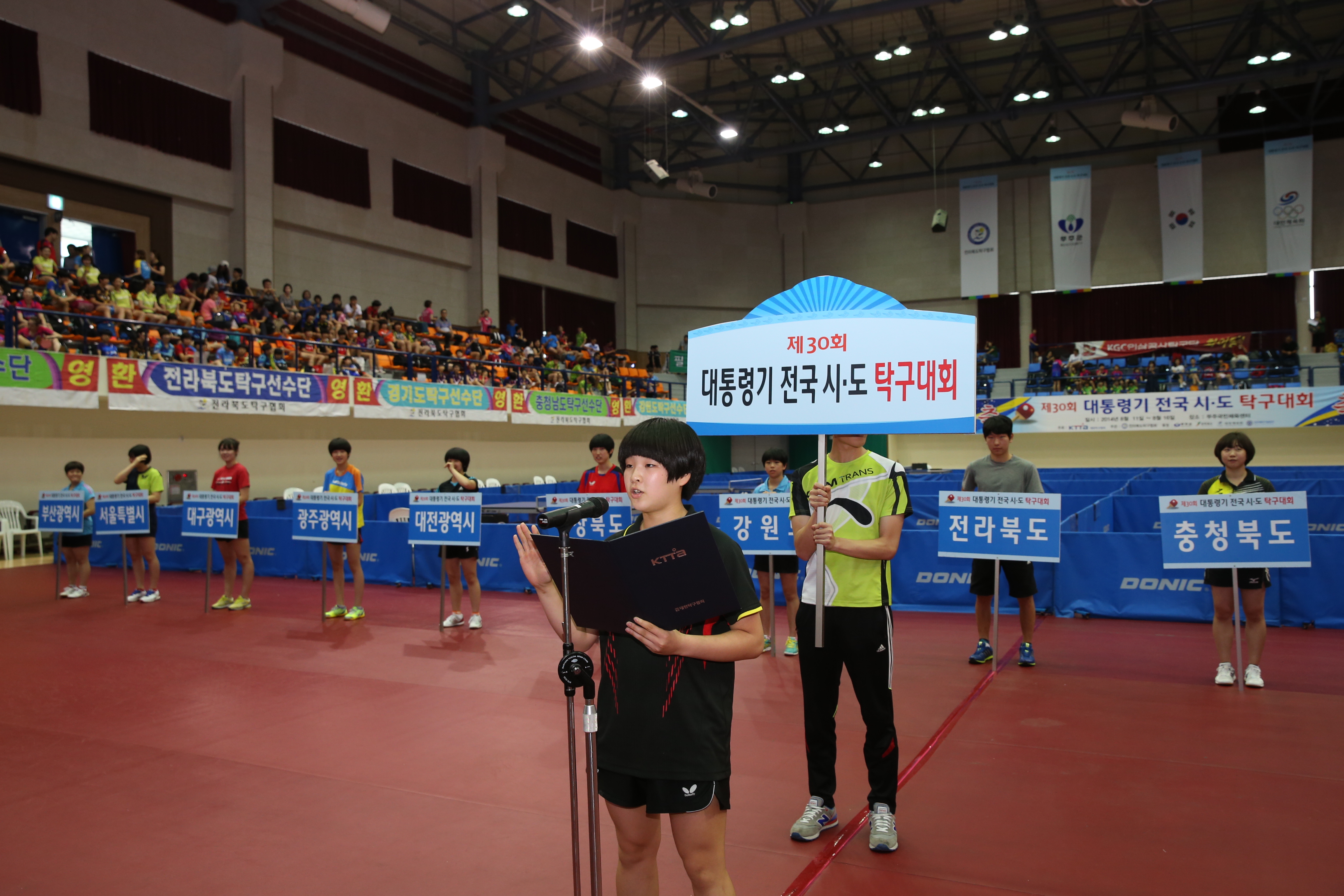 2014.08.12. 제30회 대통령기 전국시도 탁구대회 개회식