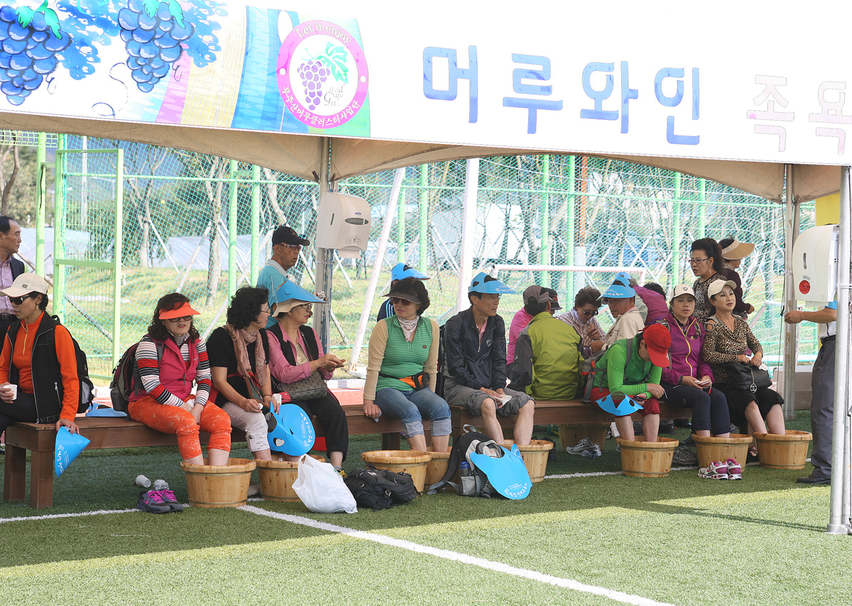 2012.09.22  제22회 적상면민의 날 머루축제-머루와인 족욕체험