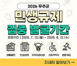 민생규제 집중 발굴기간